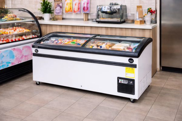 Exhibidor Congelador SWAN 307L Tapa de Vidrio Templado y Exhibición Premium (Modelo SW-538)