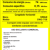 Congelador Horizontal Industrial SWAN 708L Máximo Volumen y Eficiencia Energética (Modelo SW2-708)