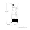 SW-240-1P-2 Vitrina Exhibidora Vertical SWAN SW-240-1P Puerta de Vidrio 218 Litros