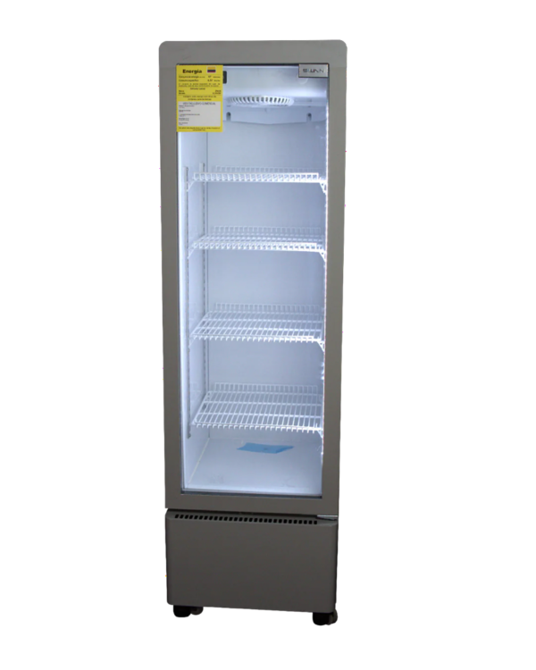 Vitrina Exhibidora Vertical SWAN XLS-305W Puerta de Vidrio 300 Litros